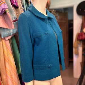 Mid Century Bright Blue Jacket